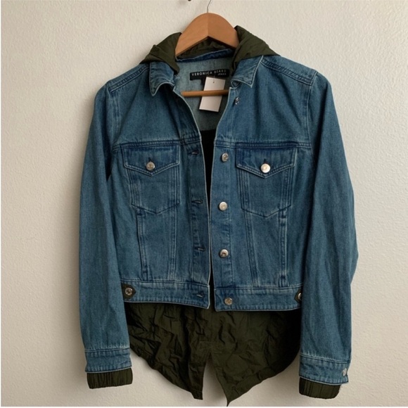 VERONICA BEARD Shani Denim-Twill Combo Jacket - Picture 8 of 15